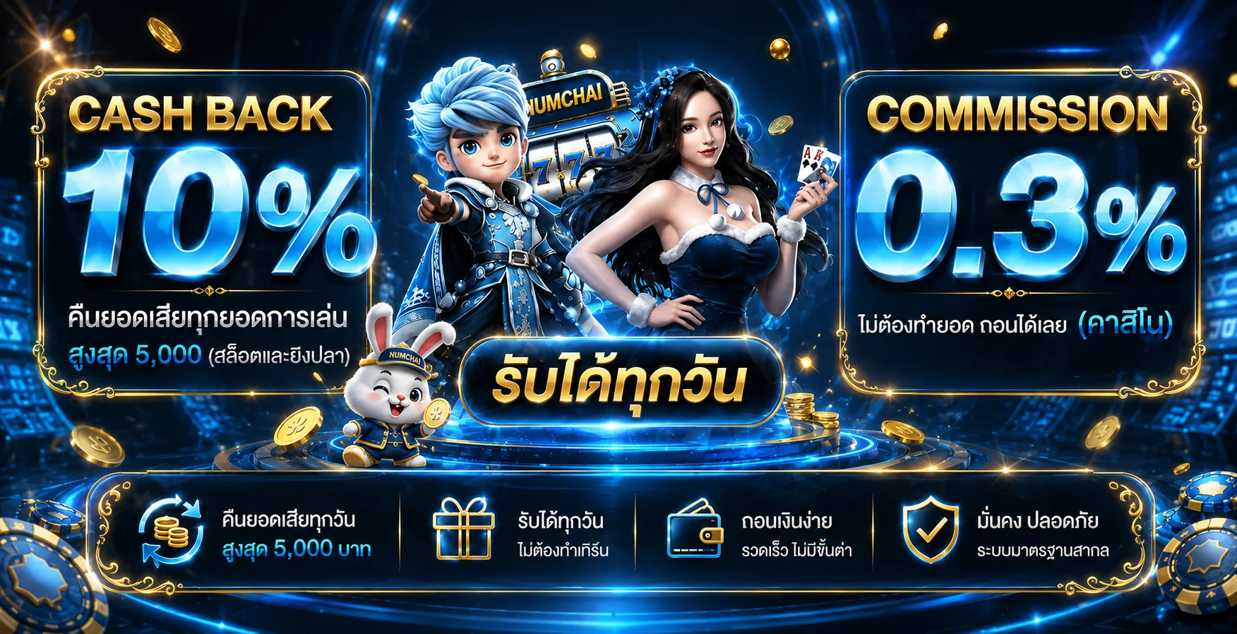 NUMCHAI เว็บตรง บาคาร่า สล็อต แทงบอล ระบบออโต้